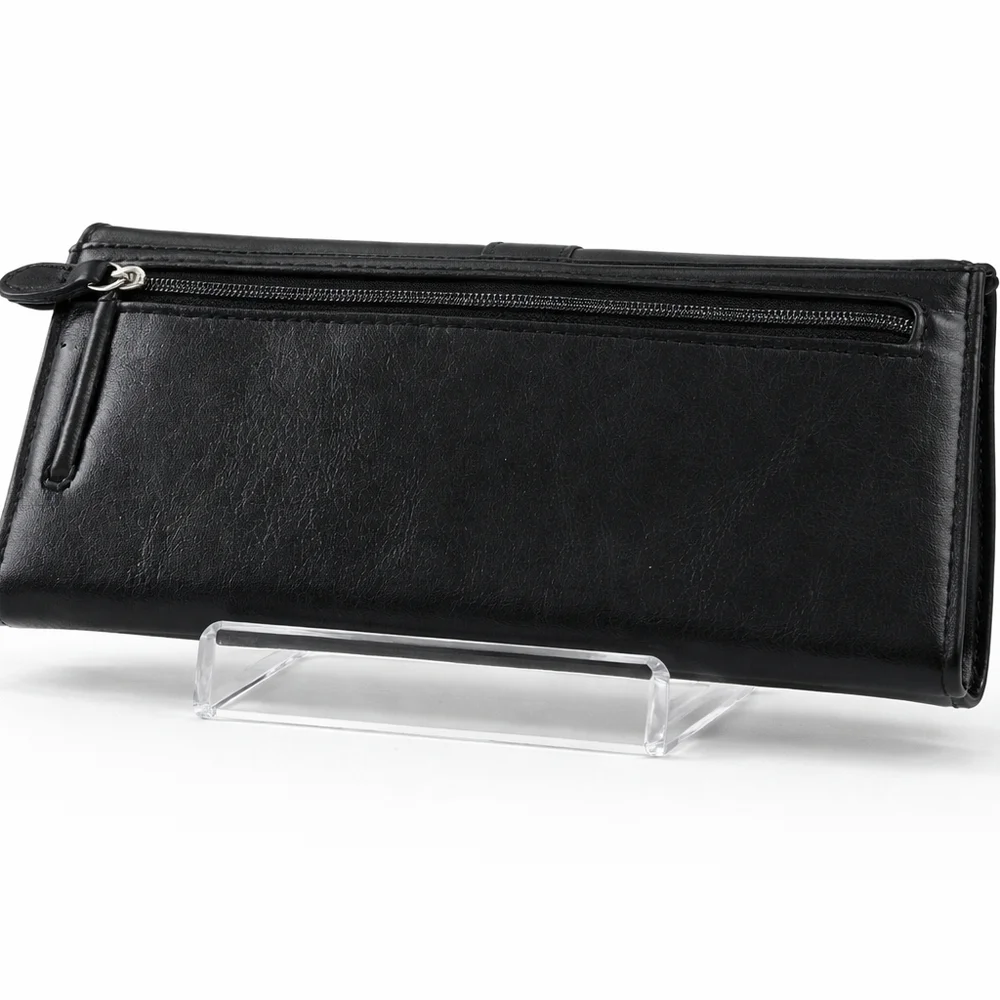 💥💥Etienne Aigner Black Vegan Leather Wallet.